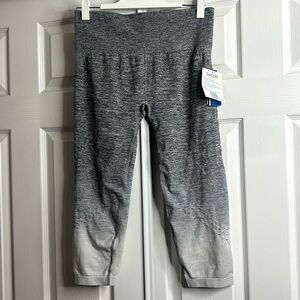 Beachbody Ombre High Rise Crop Black Pewter Sorbtek XL